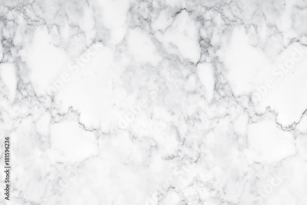 Obraz White marble texture with natural pattern for background.