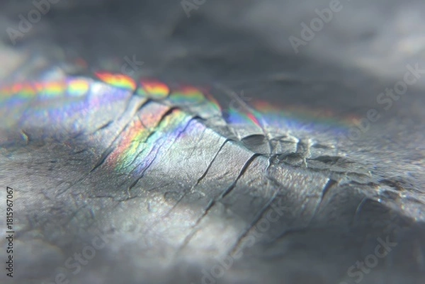 Fototapeta Abstract Iridescent Cracked Texture
