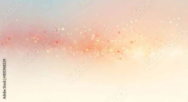 Obraz Soft pastel bokeh lights abstract background with subtle sparkles