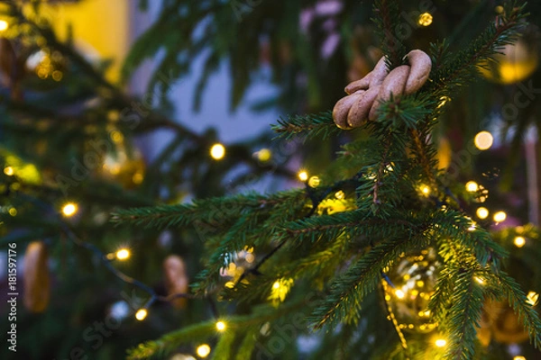 Obraz Decorated Chritmas tree