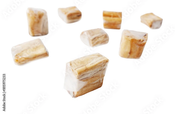 Obraz Dried melon isolated on white background. Close-up