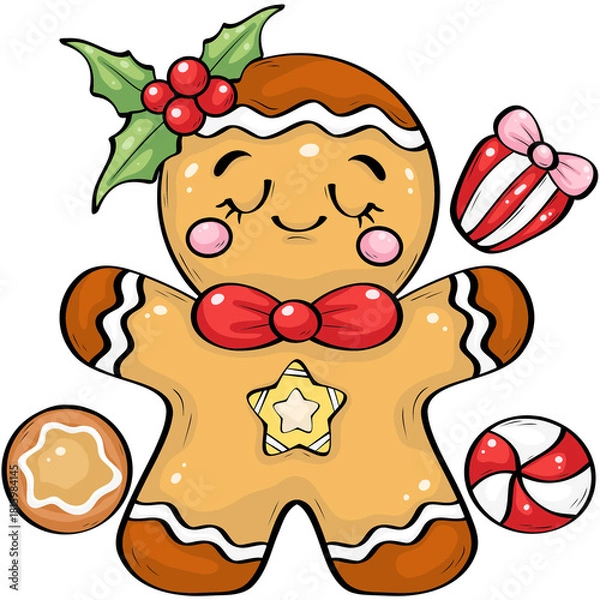 Obraz christmas gingerbread cookies