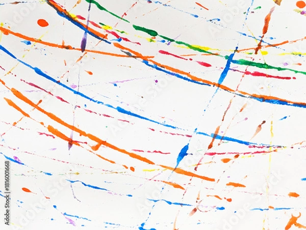 Obraz Colorful Abstract Lines Pattern with Dynamic Brush Strokes 48