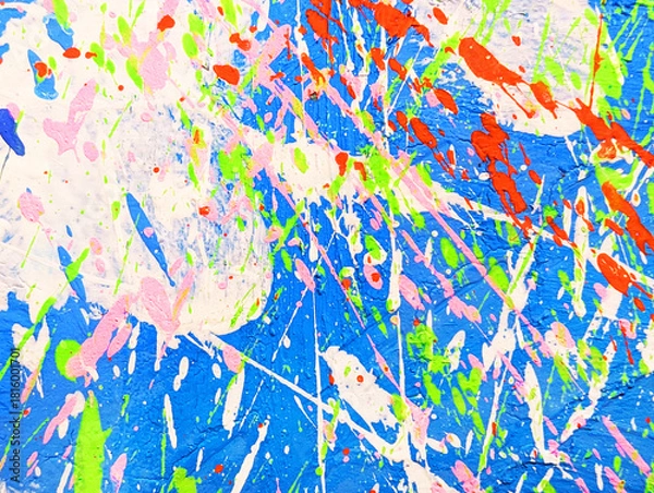 Obraz Colorful Abstract Lines Pattern with Dynamic Brush Strokes 50