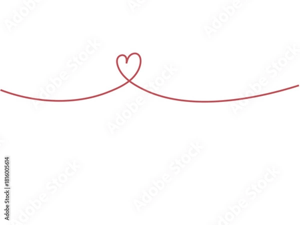 Fototapeta heart line