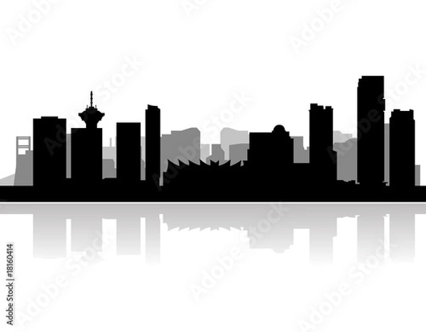 Obraz Vancouver City Horline Vector
