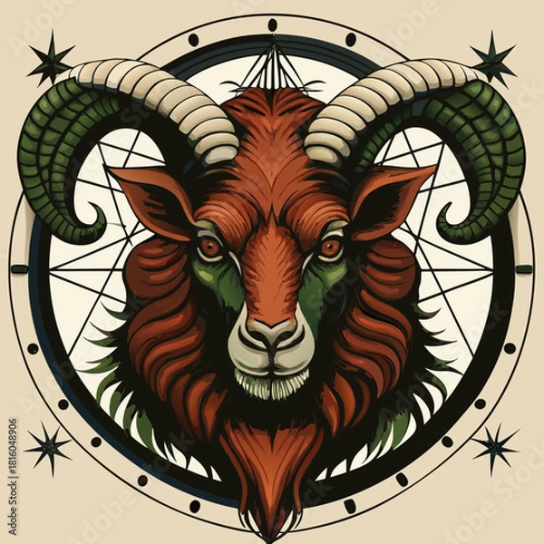 Obraz il demone caprone 012