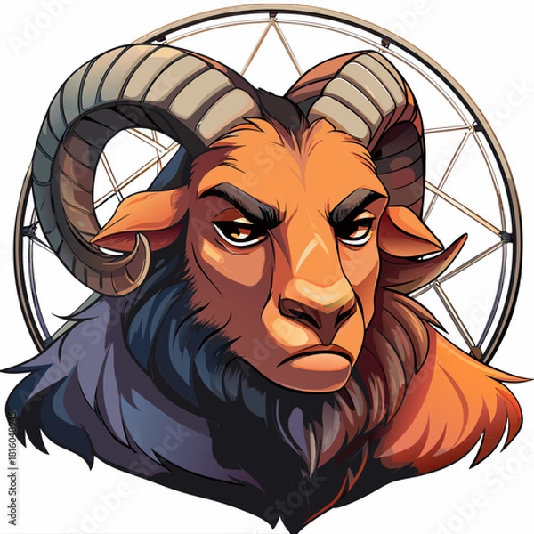 Obraz il demone caprone 08