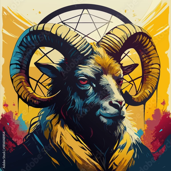 Obraz il demone caprone 06