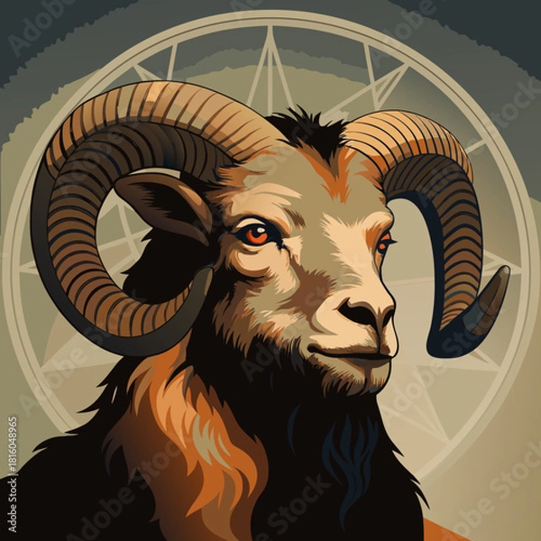 Obraz il demone caprone 04