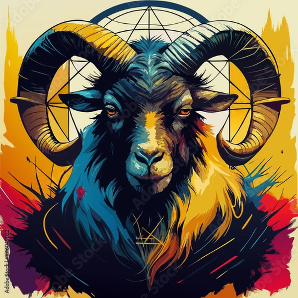 Obraz il demone caprone 01