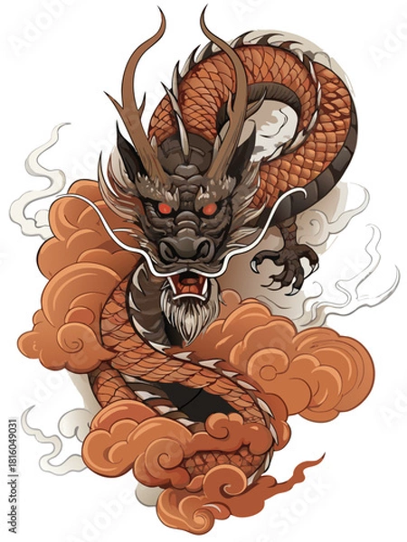 Obraz drago cinese 016