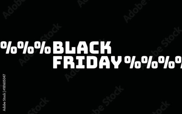 Fototapeta Black Friday Rabatte Prozentzeichen