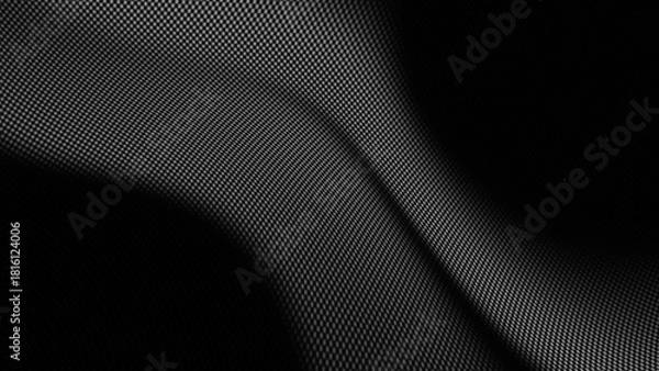 Fototapeta black textured surfaces metallic, carbon fiber, metal mesh, or high-tech synthetic fabrics (Kevlar) with grid and weave patterns are synonymous with Dark Mode, automotive, technology, and gadget theme