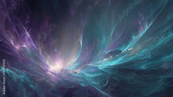 Fototapeta Abstract Colorful Space Nebula