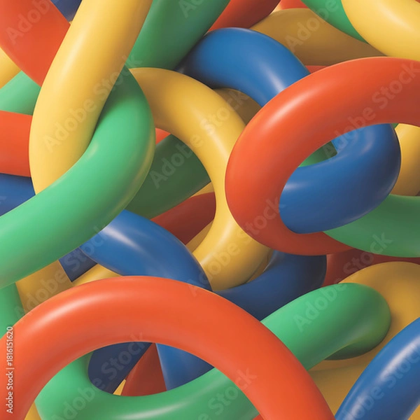 Fototapeta 3d추상튜브