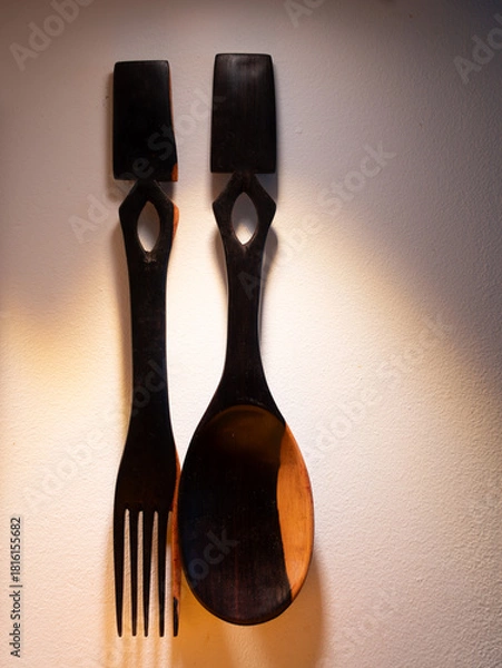 Fototapeta Widelec i łyżka 