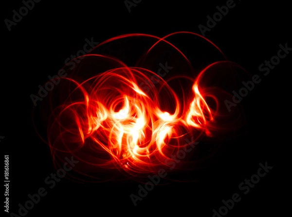 Fototapeta Overlay light, an abstract pattern on a dark background