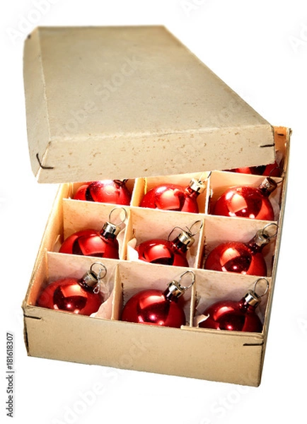 Obraz Weihnachtskugeln, Karton