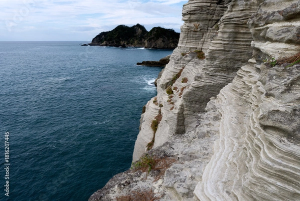 Obraz 特徴的な風景が見られる堂ヶ島の海岸