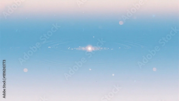 Obraz Water ripple with light reflection