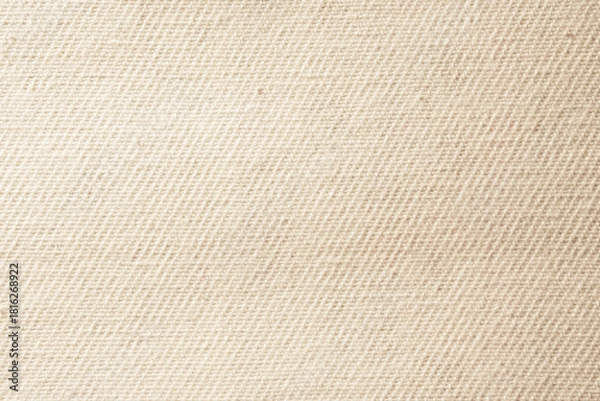 Obraz Beige Twill Fabric Close-Up with Diagonal Weave Texture