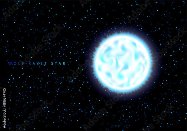 Obraz Wolf-Rayet star vector scheme