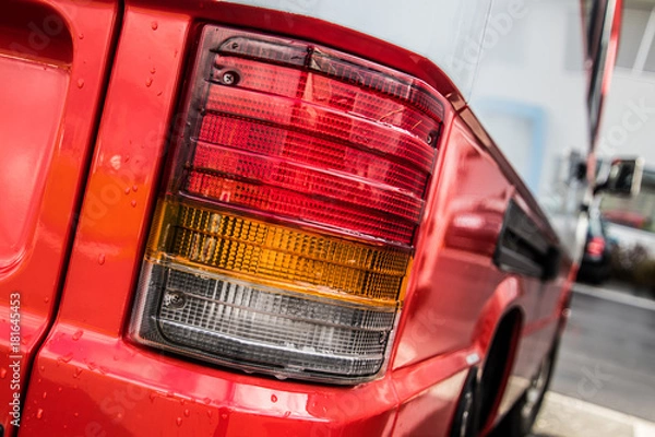 Obraz Oldie Transporter Rücklicht