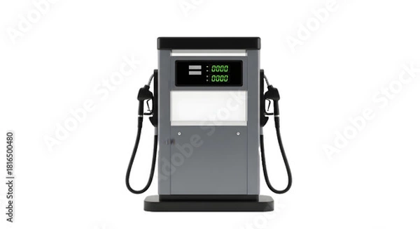 Obraz gas pump nozzle isolated on a transparent background