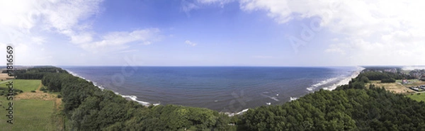 Fototapeta view from lighthouse - pogorzelica - poland