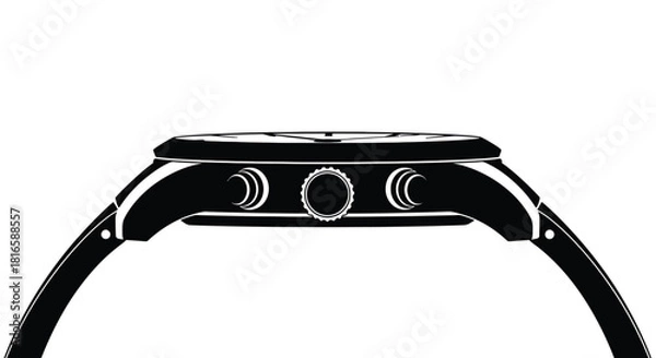 Obraz Watch side view illustration