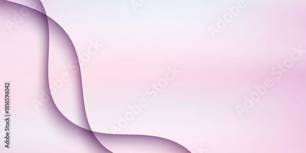 Obraz Abstract Background pink gradient color curve background. Vector Illustration.