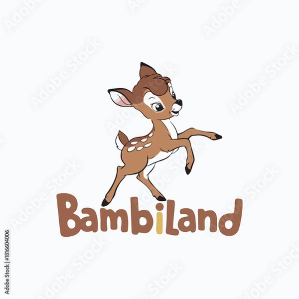 Obraz running dear logo