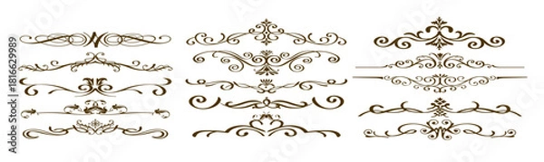 Obraz Set of Frames vector illustration