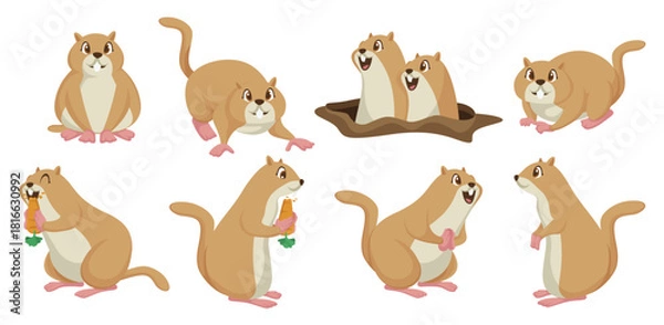 Obraz gopher cartoons vector 