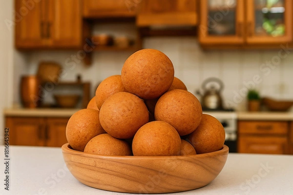 Obraz Preparing fritters for Christmas