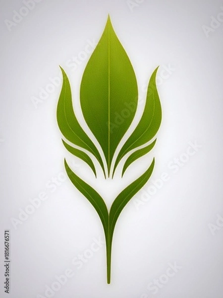 Fototapeta green leaf icon