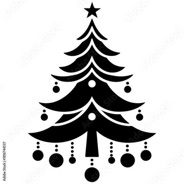 Obraz christmas tree vector