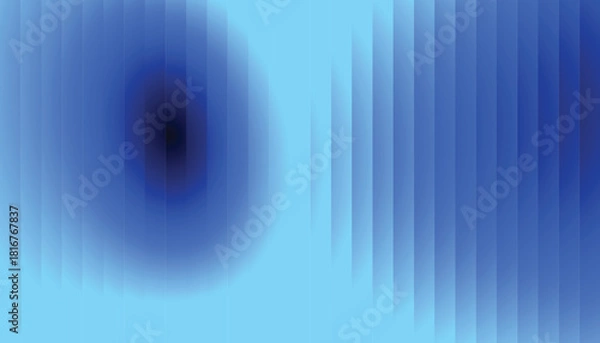 Obraz Vibrant Blue Abstract Background with Soft Blurred Waves and Gradient Light Effects