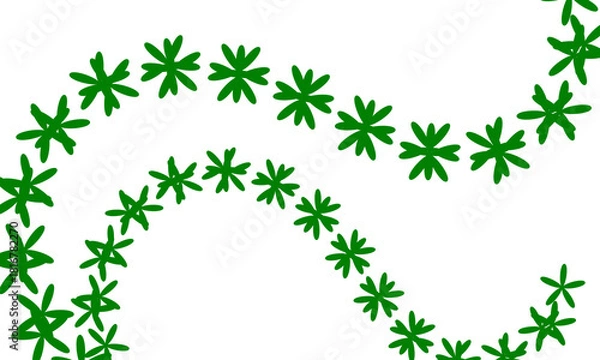 Fototapeta Green leaf abstract pattern design