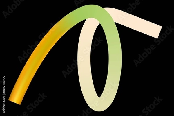 Obraz Abstract gradient line art