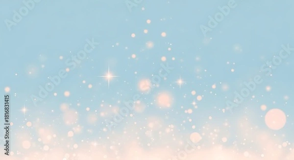 Obraz Magical shimmering bokeh lights create a dreamy, ethereal festive background