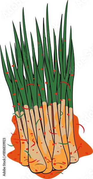 Obraz 김치 일러스트레이션