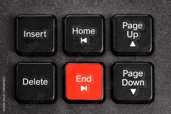 Fototapeta Accent End button of keyboard