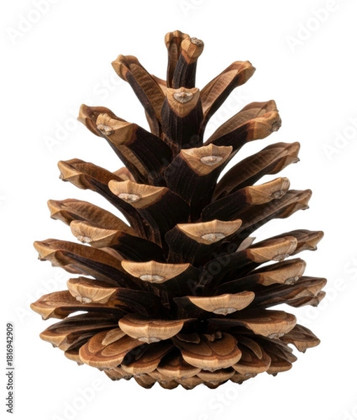 Fototapeta Pine cone growth forest nature natural environment isolated on transparent background