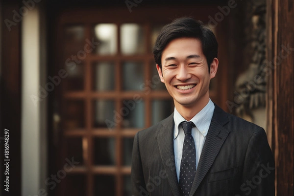 Obraz アジア人の若いビジネスマン