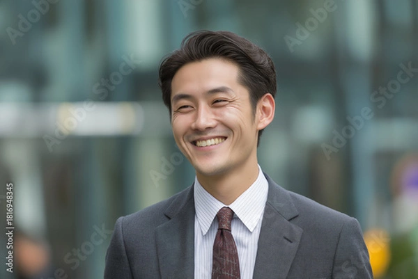 Obraz アジア人の若いビジネスマン