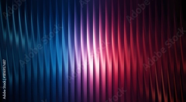 Fototapeta Abstract wavy stripes creating a dynamic pattern with vibrant color gradients 