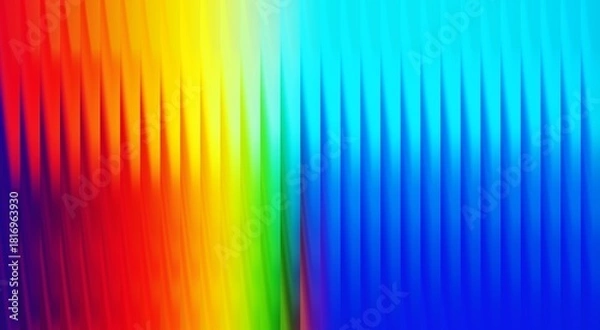 Fototapeta A colorful abstract design with vibrant vertical stripes blending bright hues