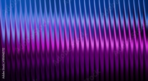 Fototapeta Abstract flowing lines in vibrant blue and purple tones, create an optical illusion. These color streaks evoke a sense of movement and depth